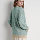 Signature Monogram Cardigan - Breeze