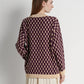 Signature Monogram Cardigan - Dark Plum
