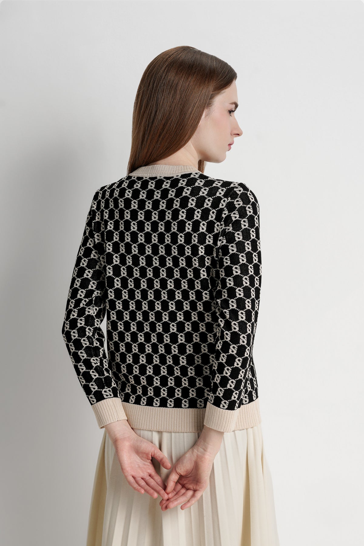 Signature Monogram Sweatshirt - Caviar