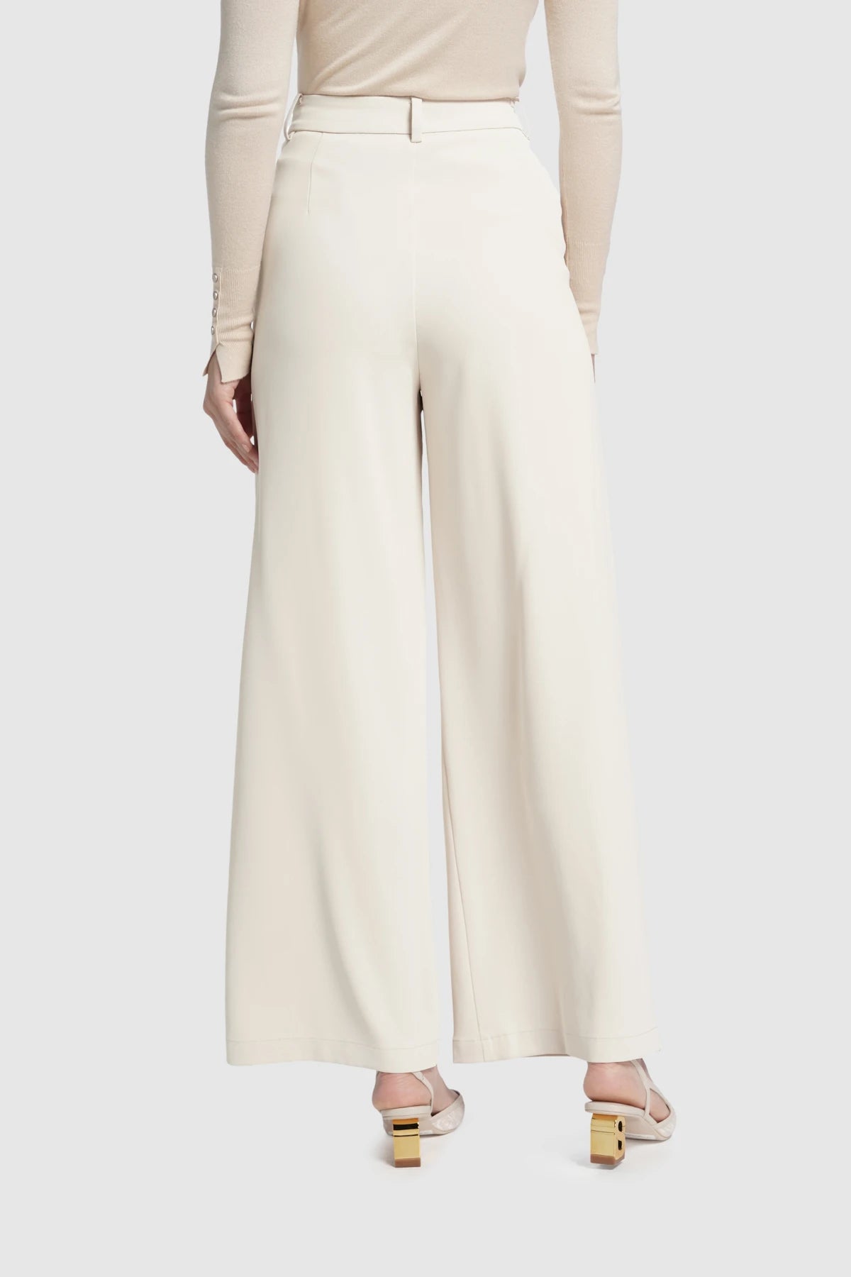 Signature Wide Pants - Cream