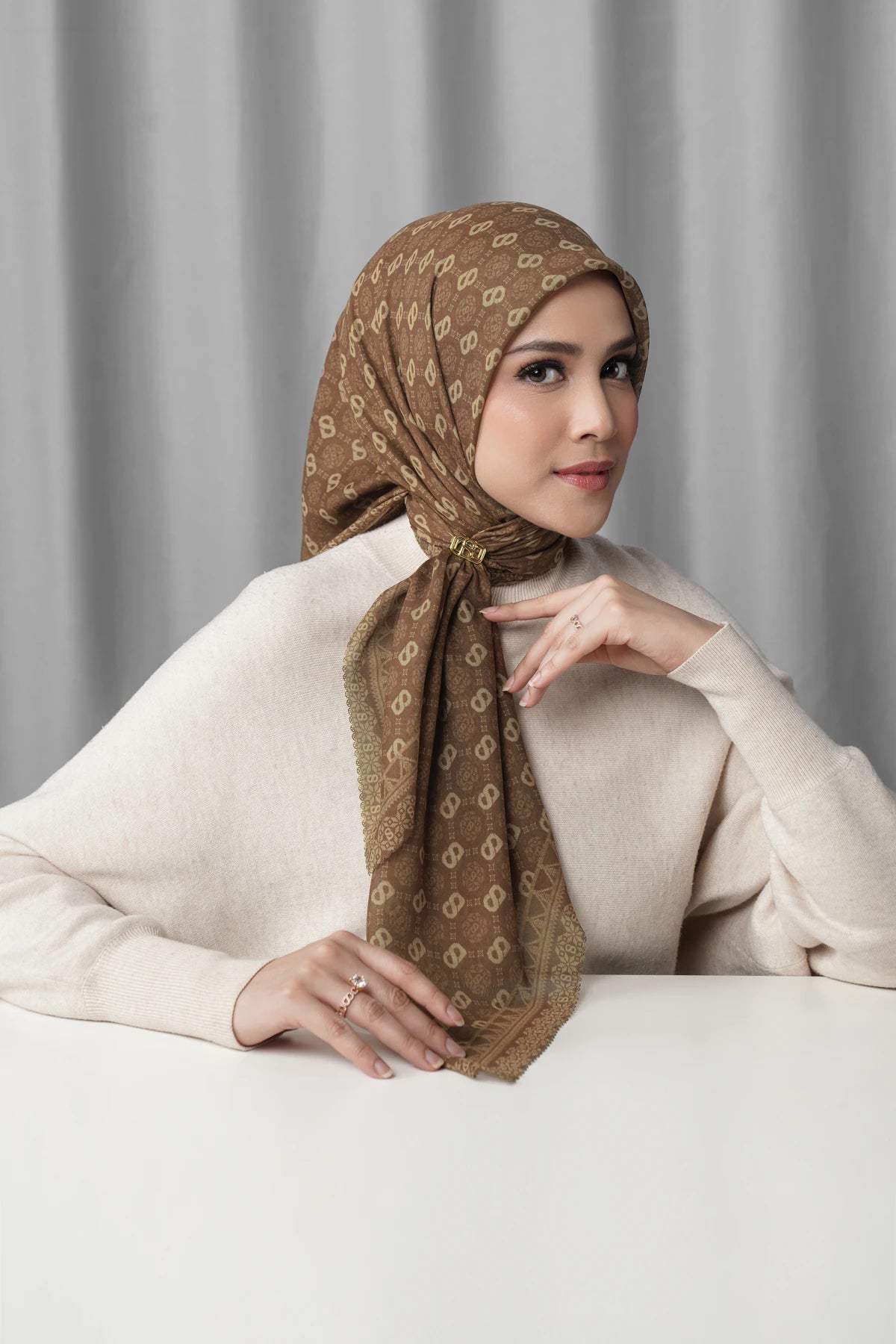 Songket Square - Cinnamon