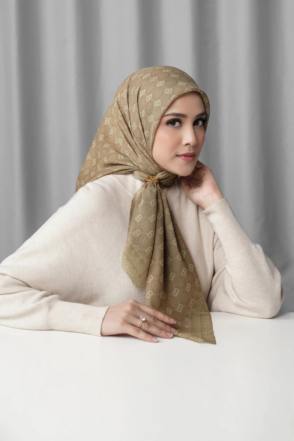 Songket Square - Ginger