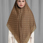Songket Tie Back Square - Cinnamon