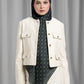 Songket Tie Back Square - Peacock