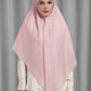Songket Tie Back Square - Pink Beach