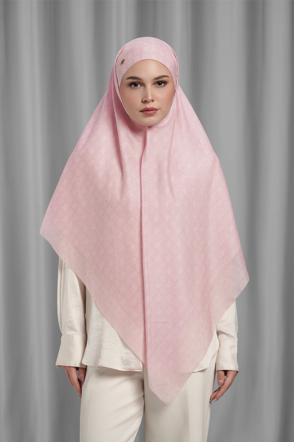 Songket Tie Back Square - Pink Beach