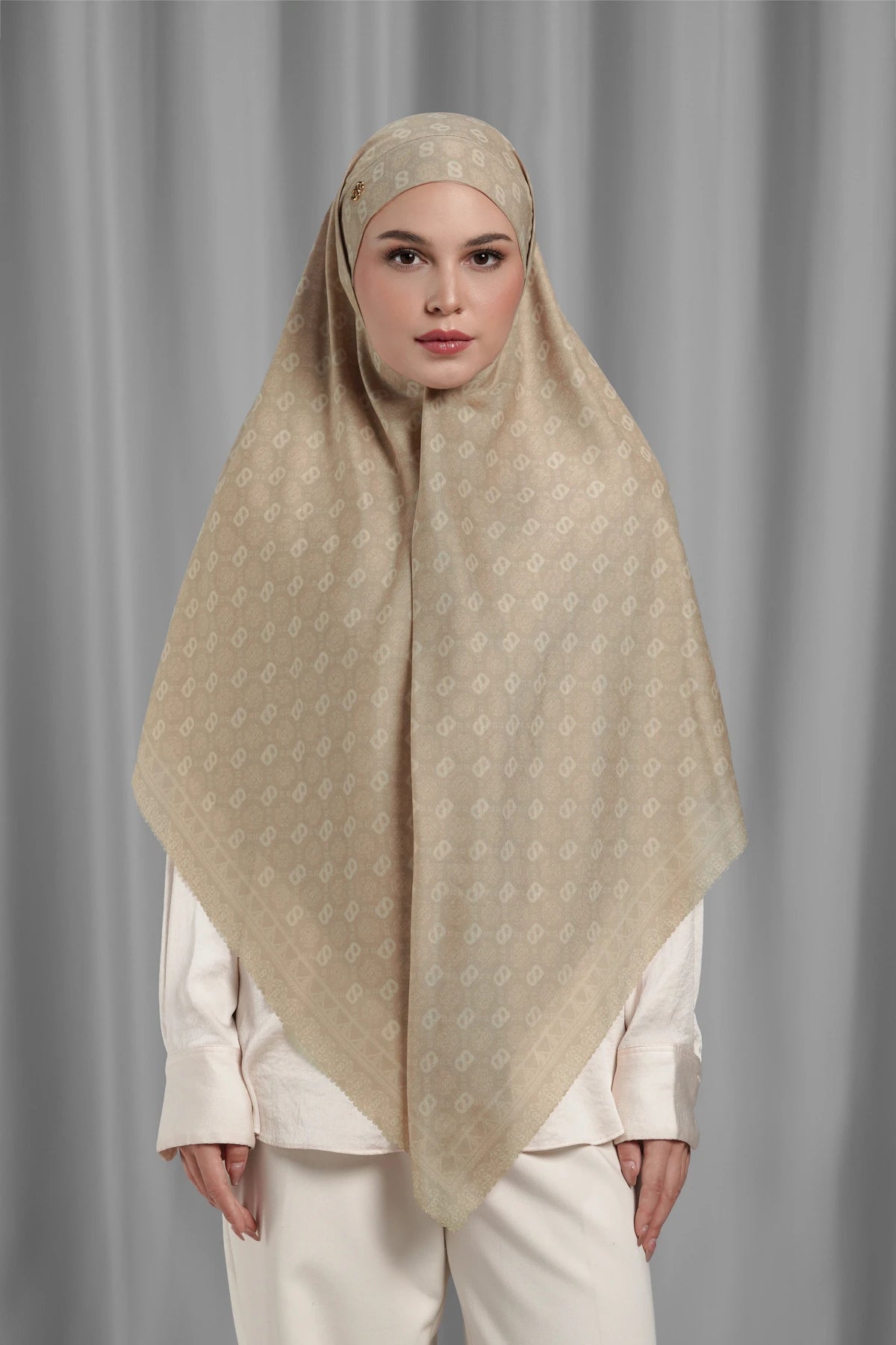 Songket Tie Back Square - Sand
