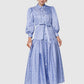 Songket Shirt Dress - Blue