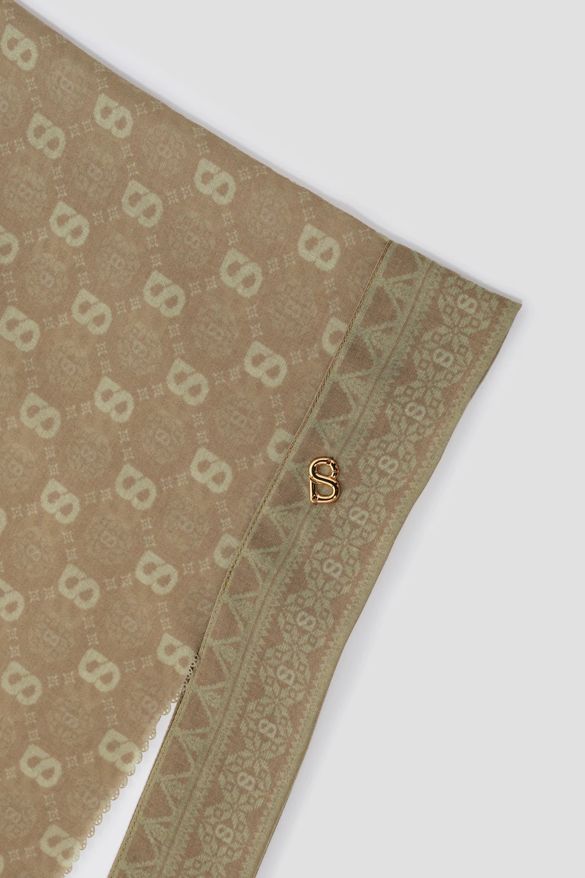 Songket Tie Back Shawl - Ginger