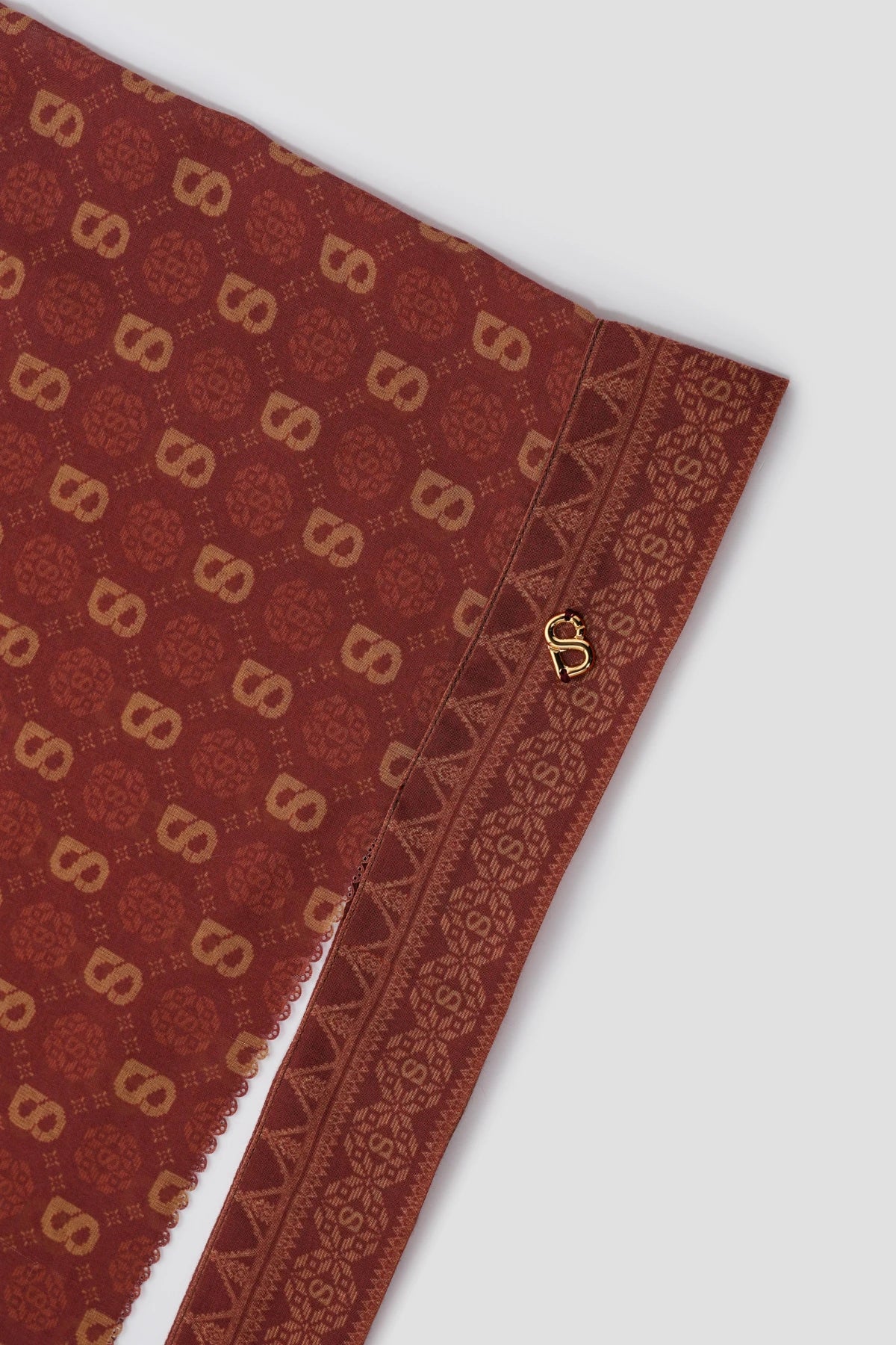 Songket Tie Back Shawl - Lychee