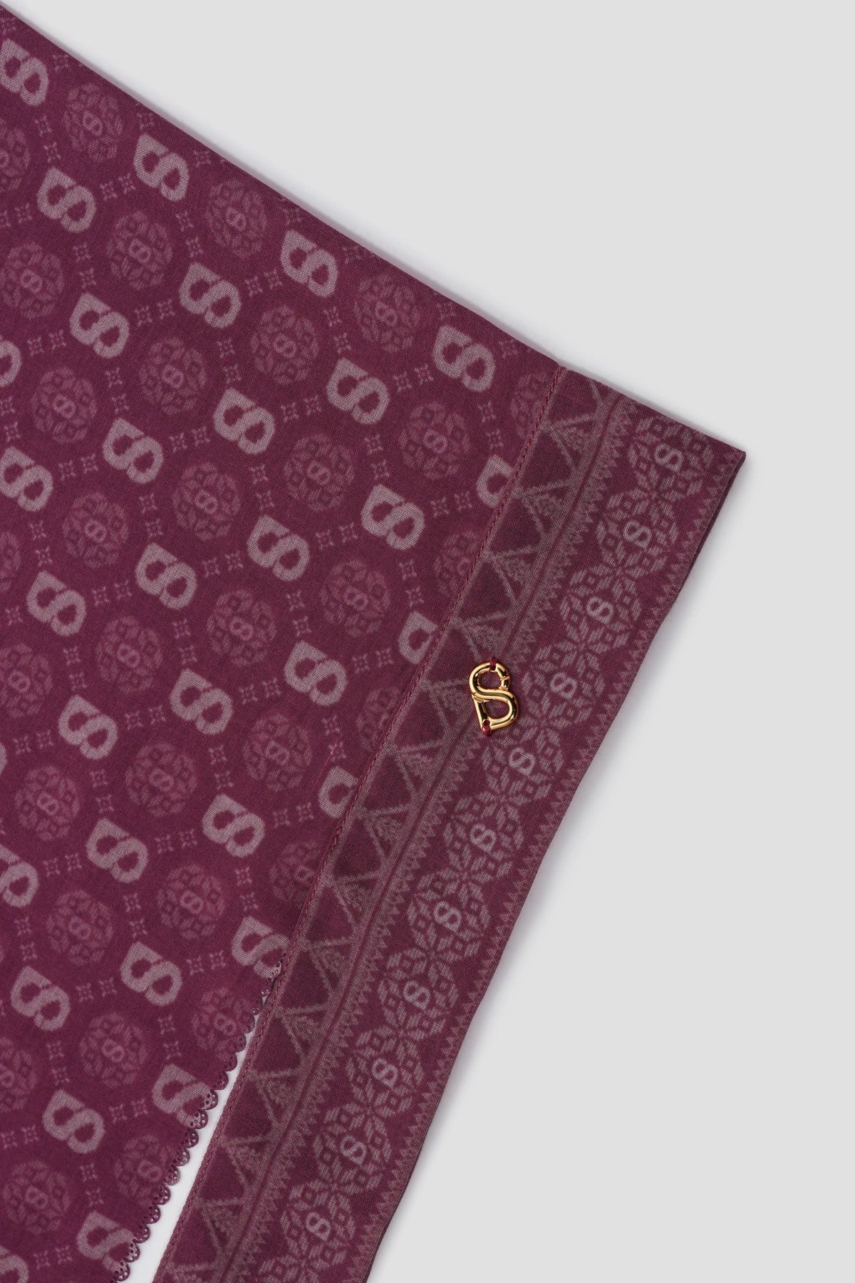 Songket Tie Back Shawl - Orchid