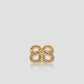 Twin Crystal Petite Brooch - Gold