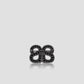 Twin Crystal Petite Brooch - Hematite