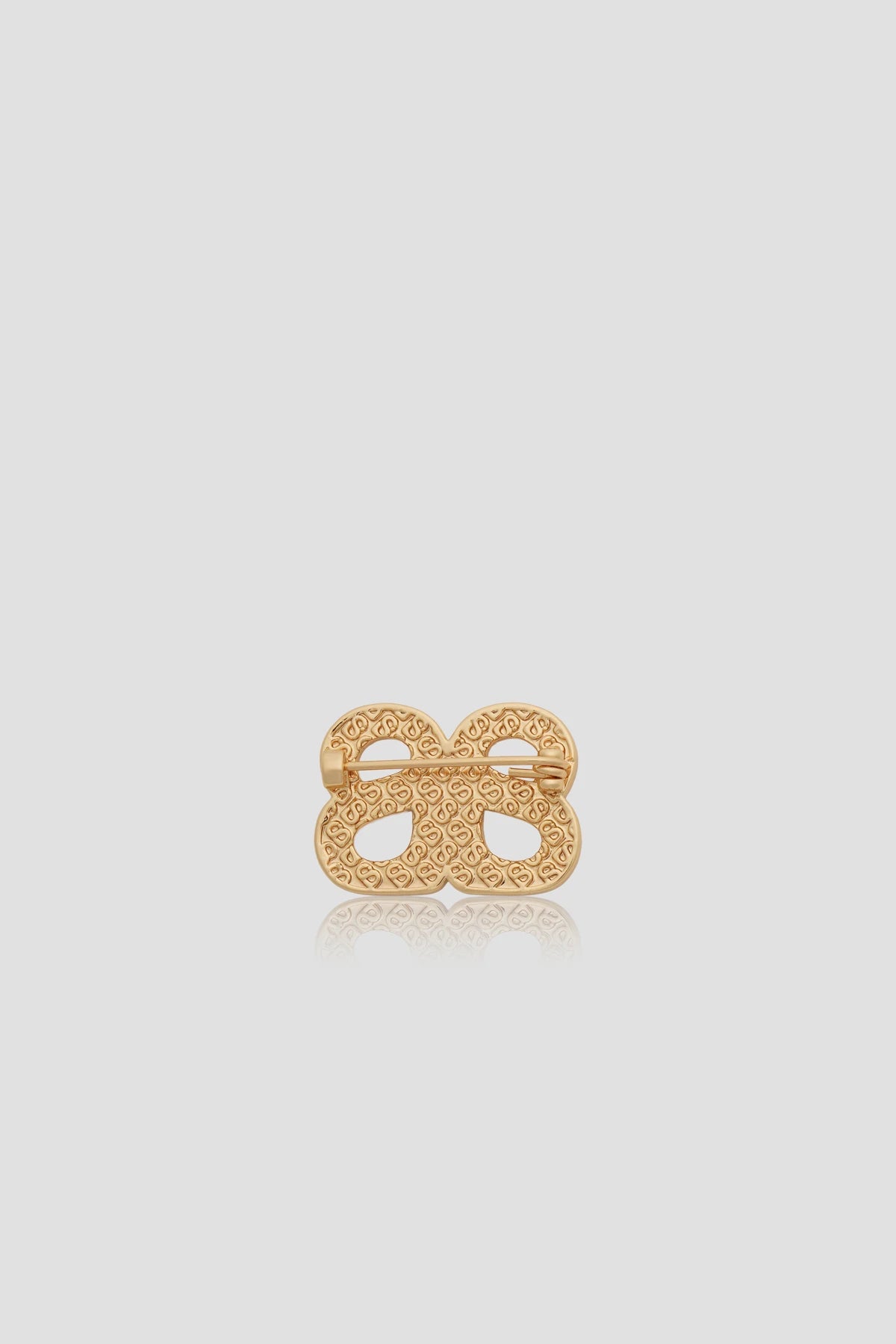 Twin Petite Brooch - Gold