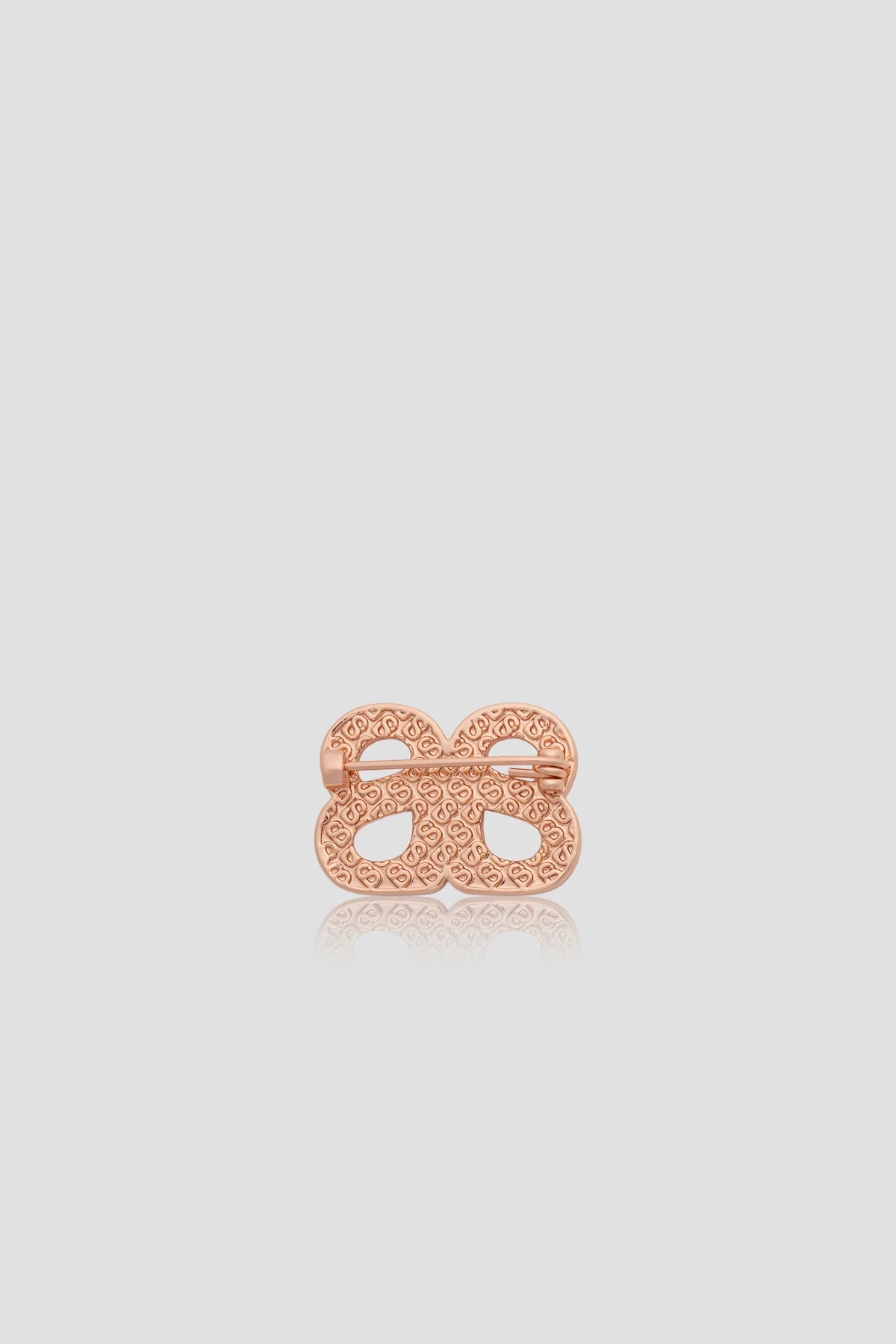 Twin Petite Brooch - Rose Gold