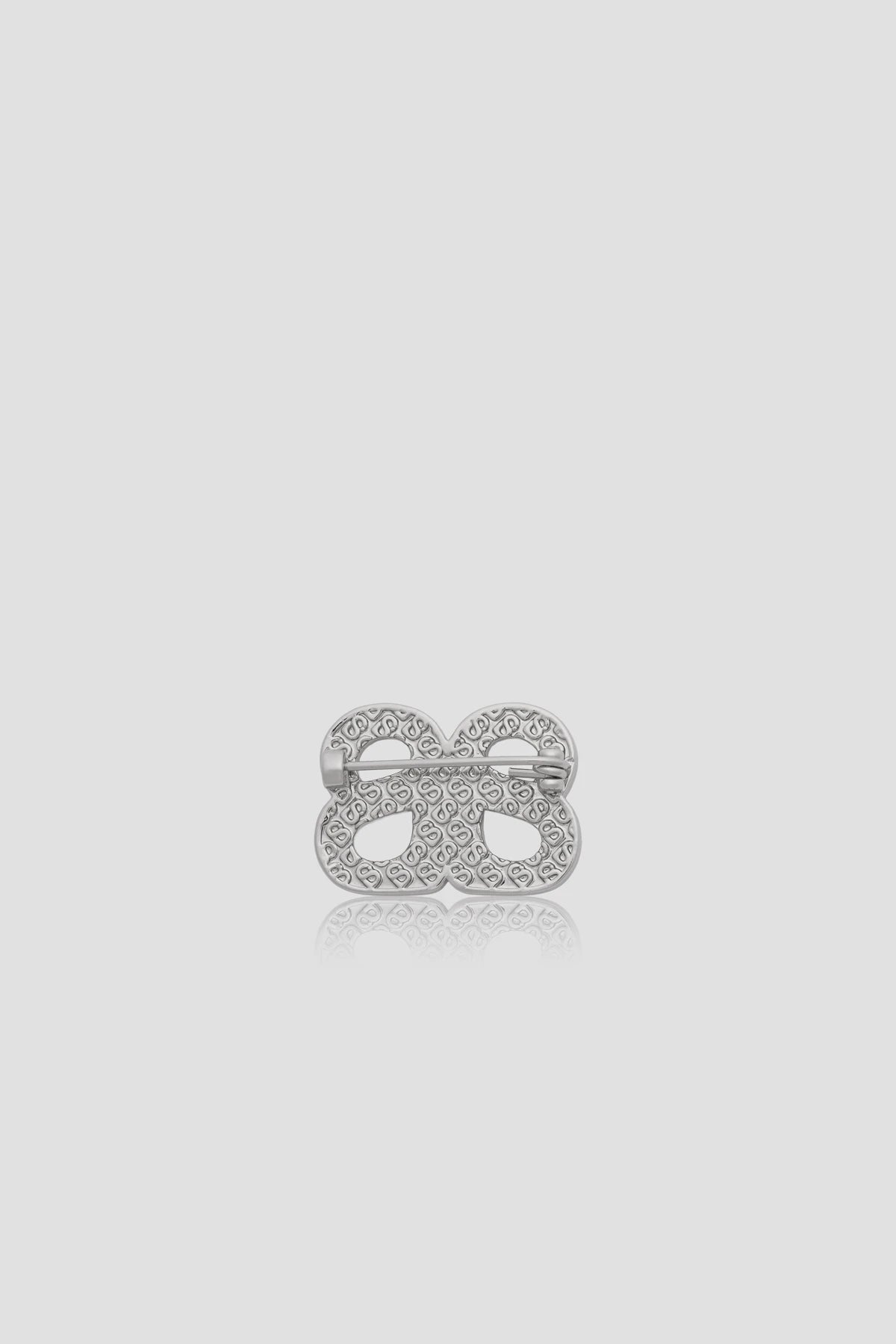 Twin Petite Brooch - Silver