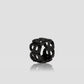 Twin Ring Brooch - Hematite