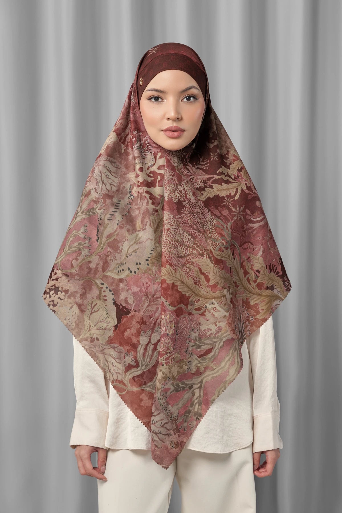 under the sea tie back square scarf king crab styled outfit