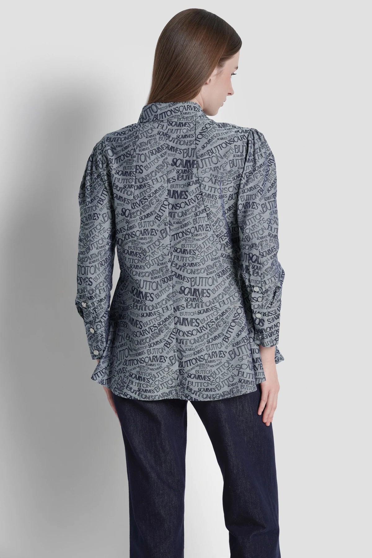 Waves Monogram Shirt - Grey