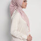 waves monogram printed square scarf in pearl blush by buttonscarves side view