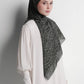 waves monogram tie back scarf in caviar by buttonscarves style look