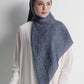 waves monogram tie back scarf in dark blue by buttonscarves 