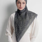 waves monogram tie back scarf in deep dive by buttonscarves style look