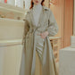 Tifany Long Outer with Belt - Mocha