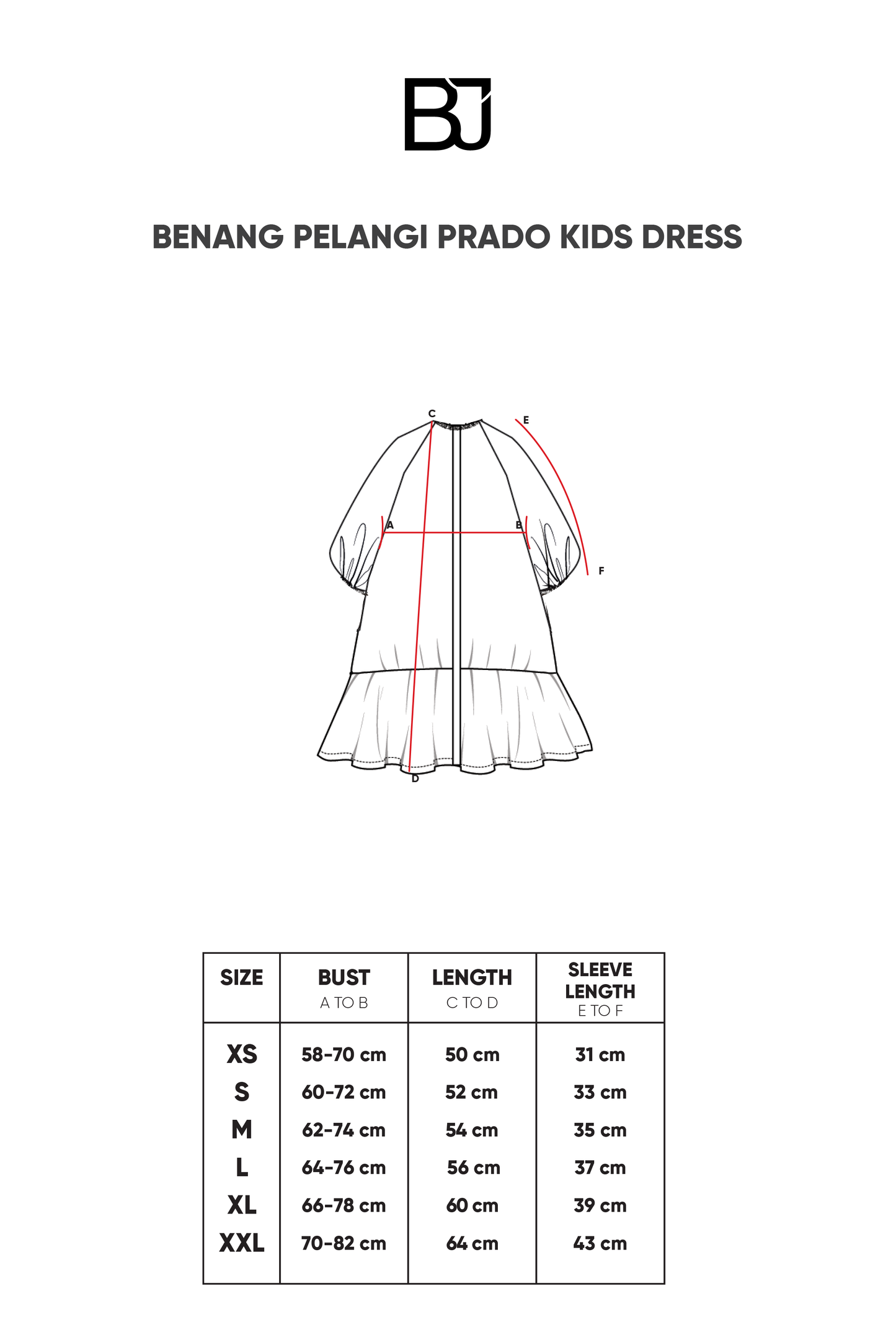 Benang Pelangi Prado Kids Dress - Ivory