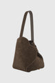 Britney Bag Small - Suede Leather - Dark Brown