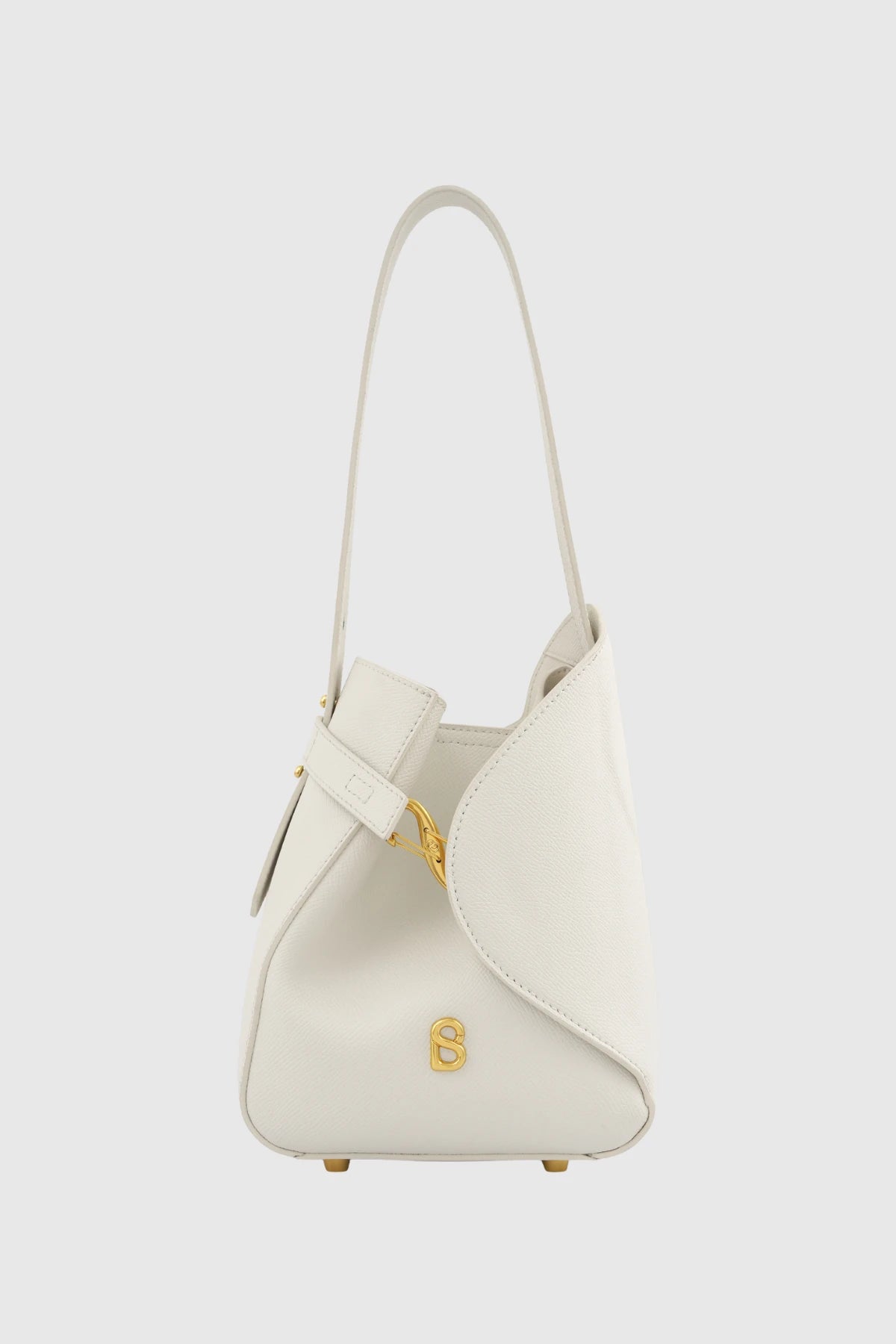 Britney Bag Small - Saffiano Leather - Bianco Candido