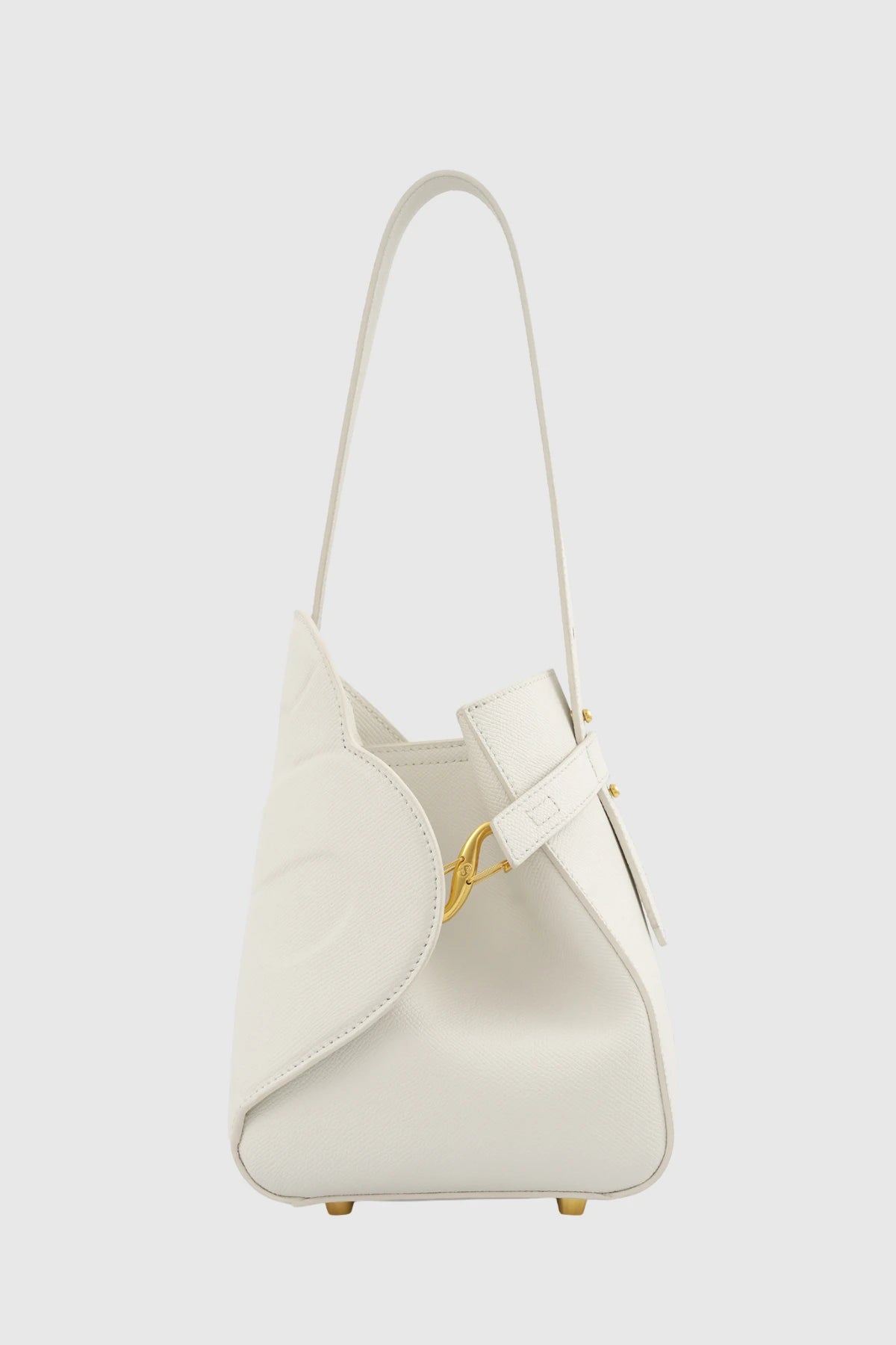 Britney Bag Small - Saffiano Leather - Bianco Candido