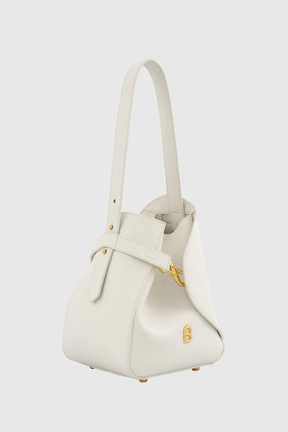 Britney Bag Small - Saffiano Leather - Bianco Candido