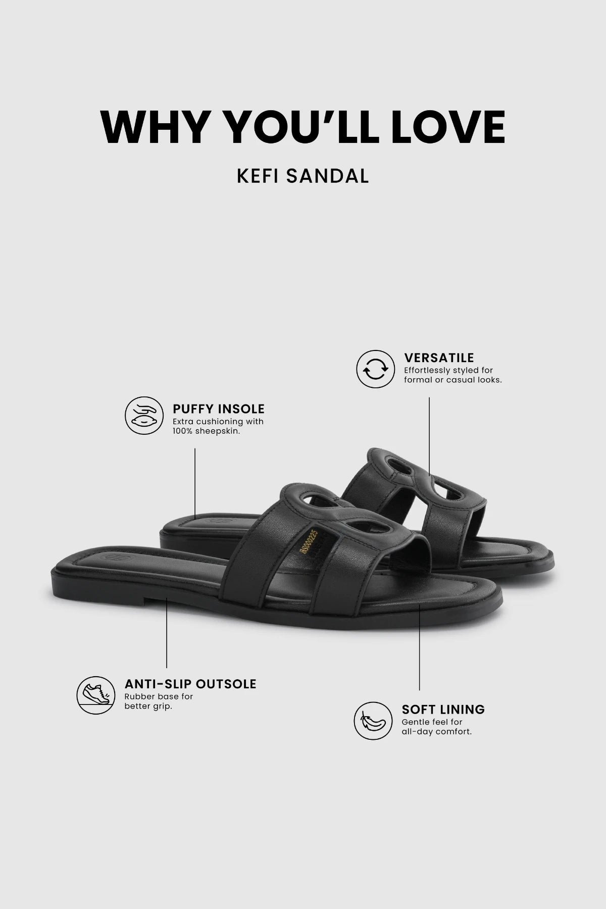 Kefi Sandal - Black