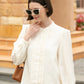 Louisa Pleated Shirt - Ivory