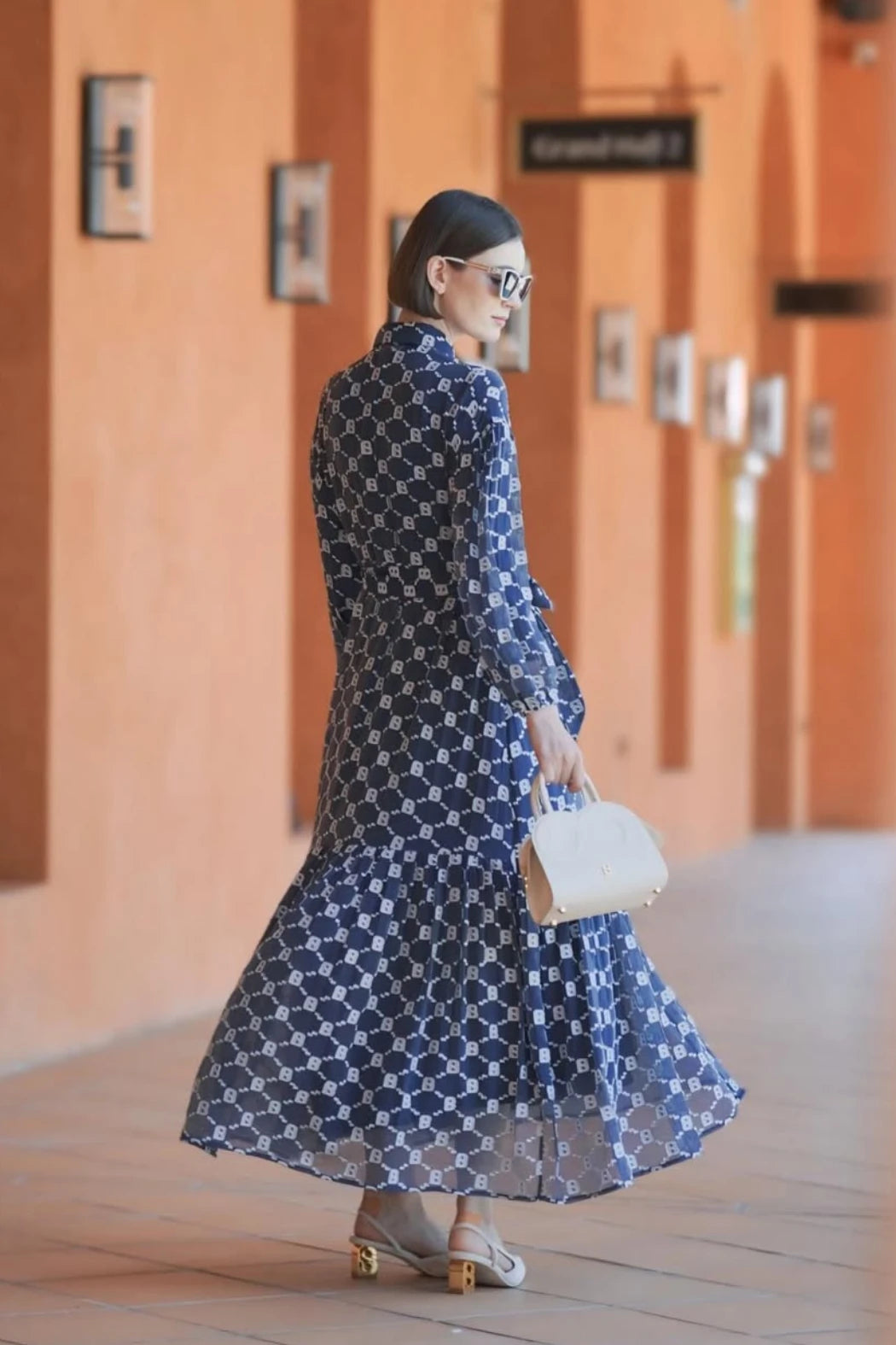 Beverly Shirt Dress - Navy