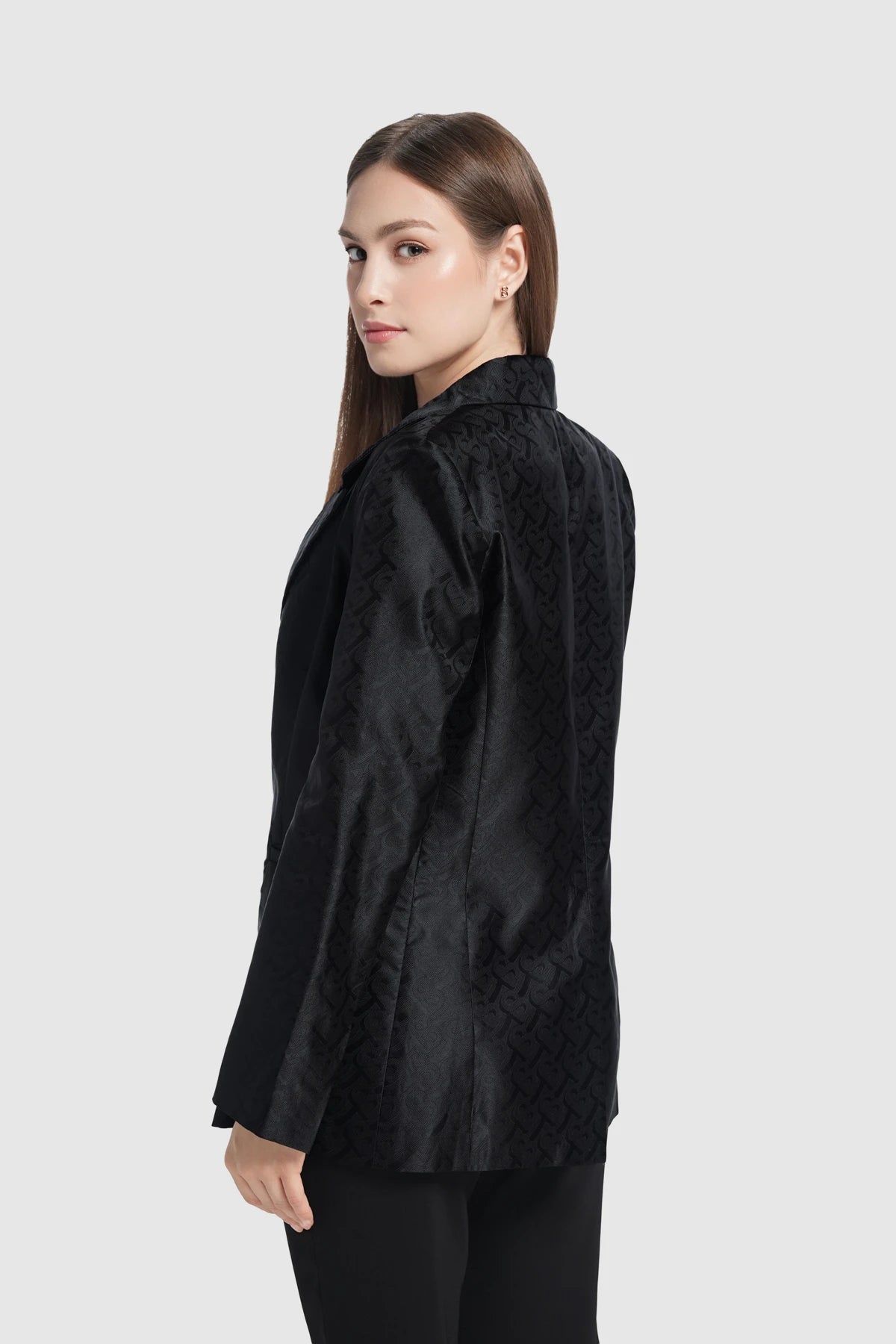 Bimu Jacquard Blazer - Black