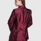 Bimu Jacquard Blazer - Maroon