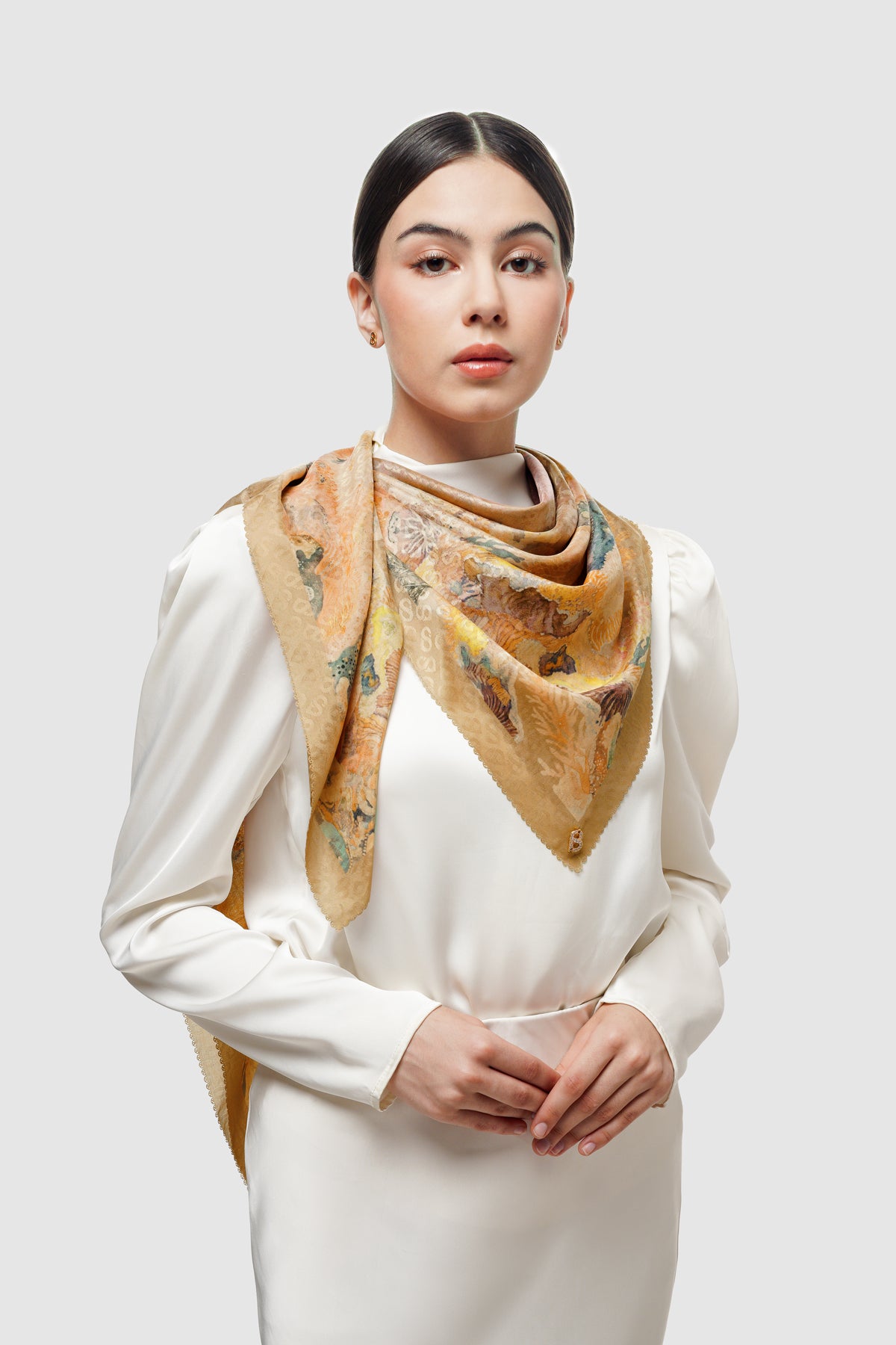 Dune Jacquard Voile - Burl