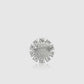 Amara Crystal Pin Brooch - Silver