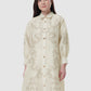 Signature Jacquard Printed Tunic - Ecru Dove