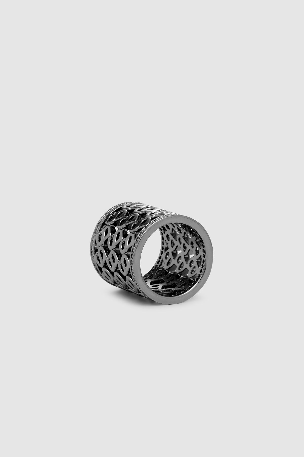 Kara Ring Brooch - Hematite