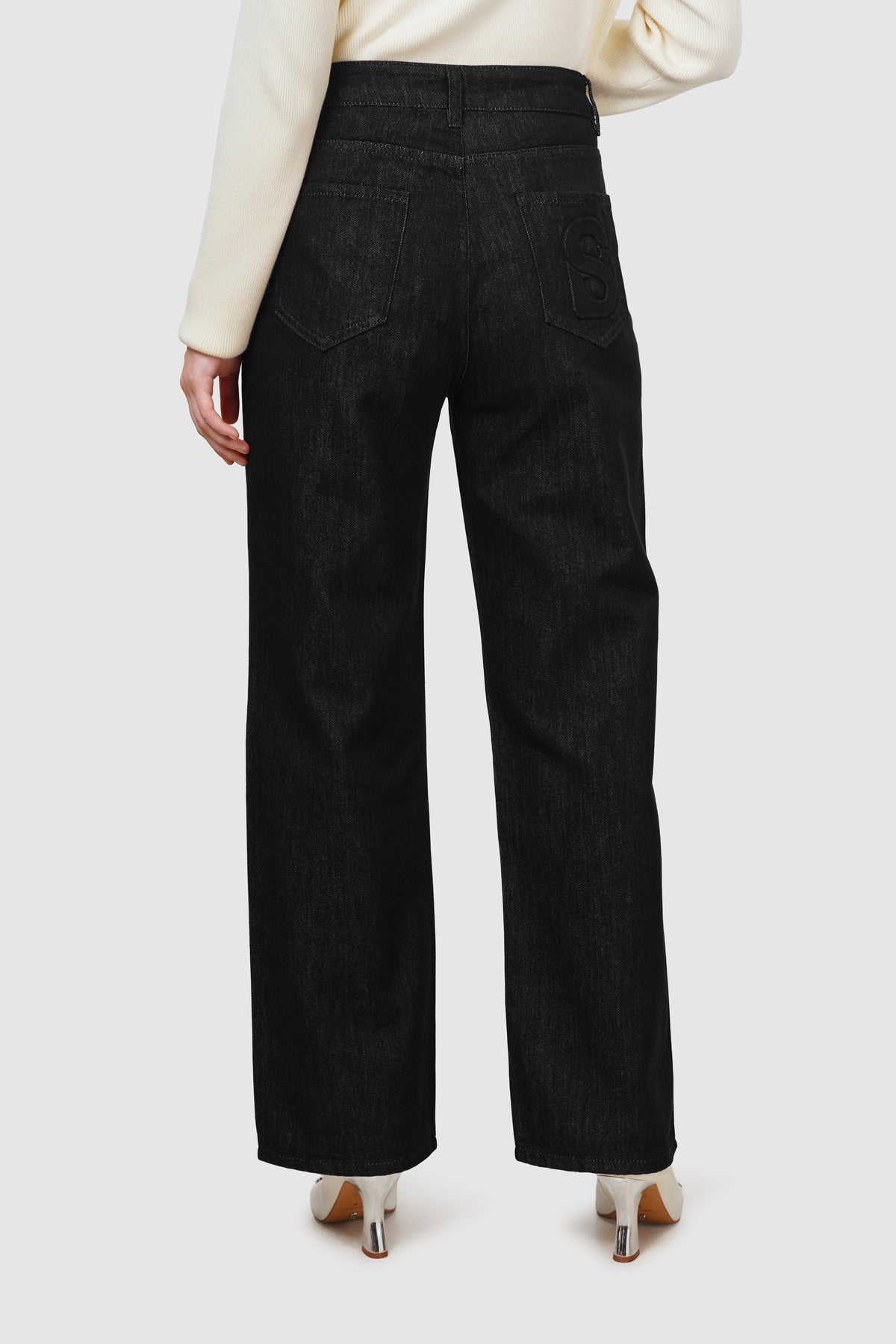 Olivia Denim Pants - Black