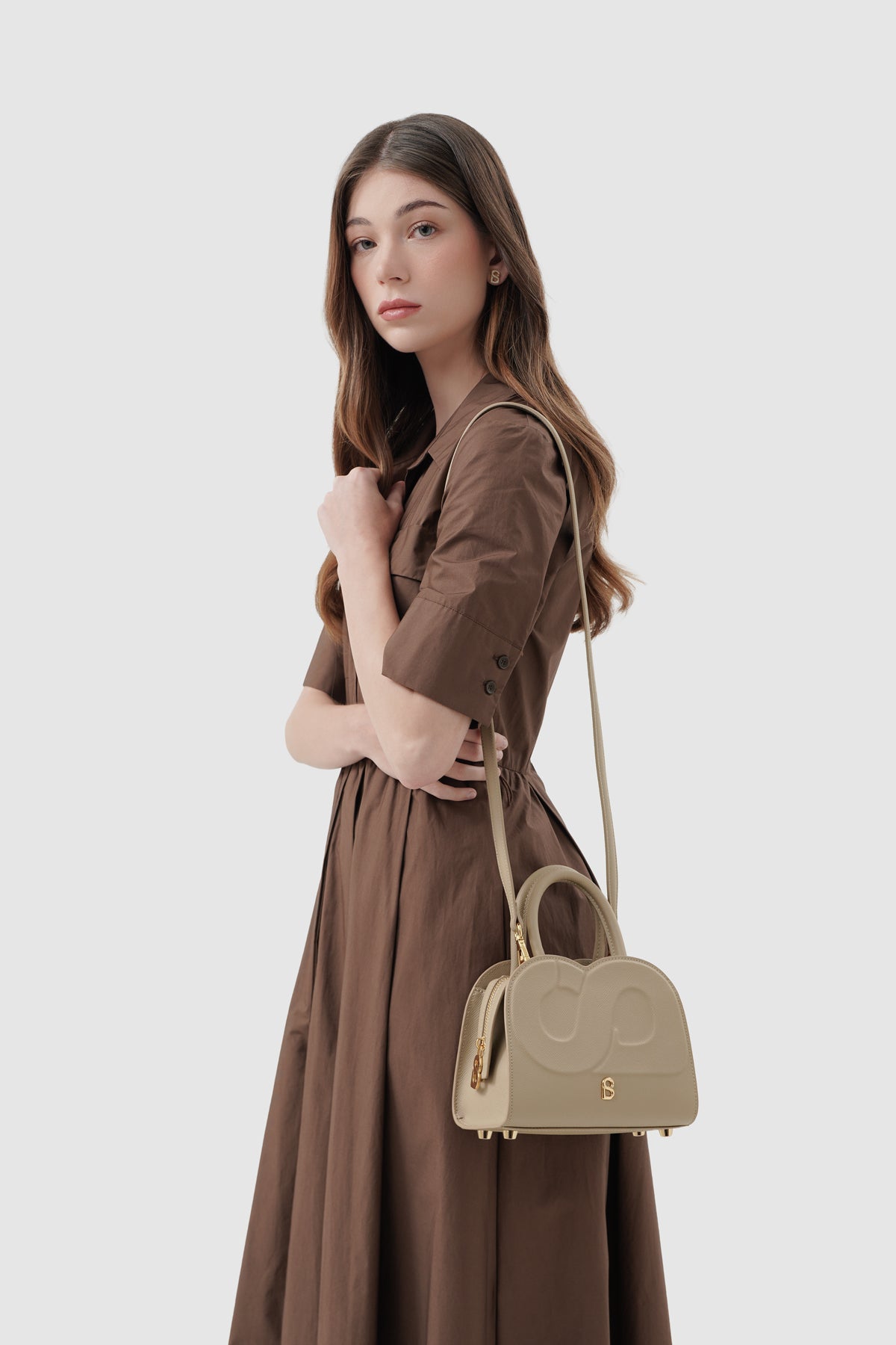 Joy Bag Small - Saffiano Leather - Clay