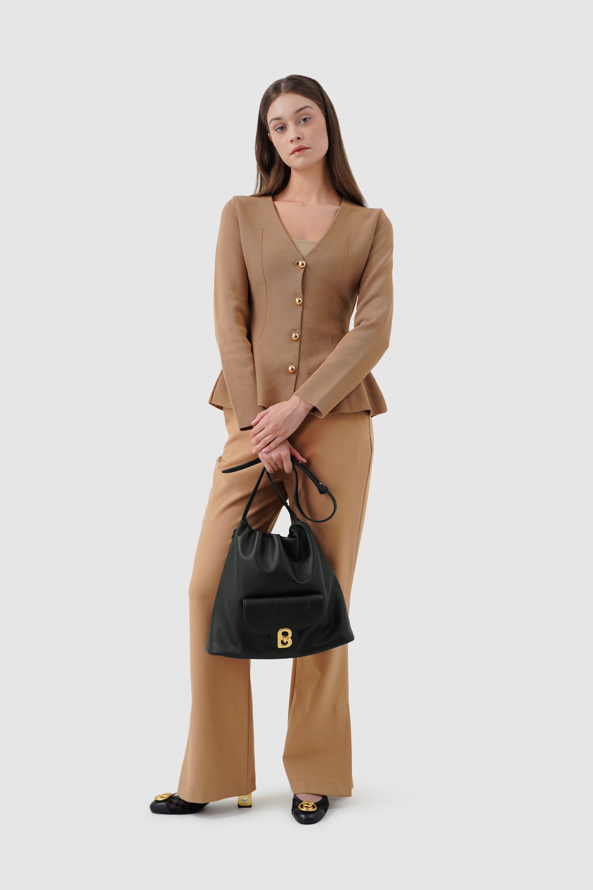 Alma Hobo Bag - Black