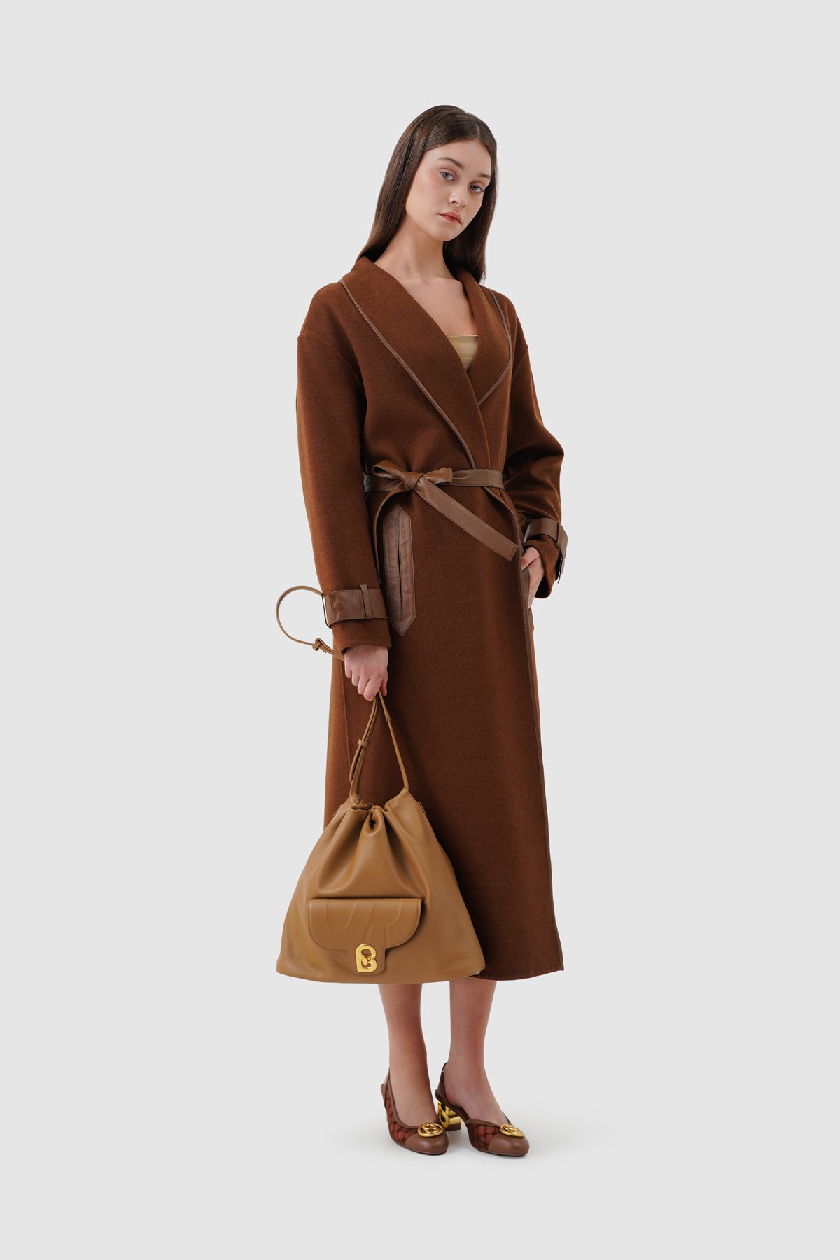 Alma Hobo Bag - Brown