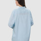 Leena Cotton Unisex Shirt - Blue