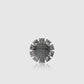 Amara Crystal Pin Brooch - Hematite