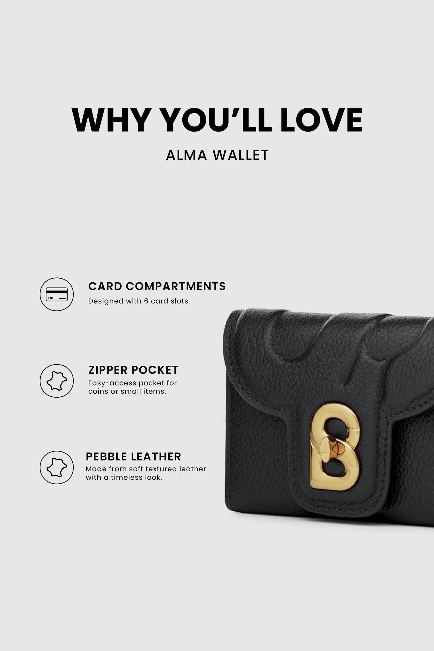 Alma Wallet - Black