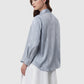 The Editor Satin Shirt - Grey